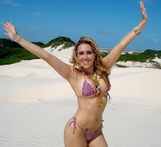 Foto da Eneida de biquíni, a mais gostosa do no limite