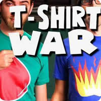 Vídeo: A guerra das camisetas! =D