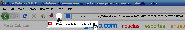 Baixando vídeo da Globo.com